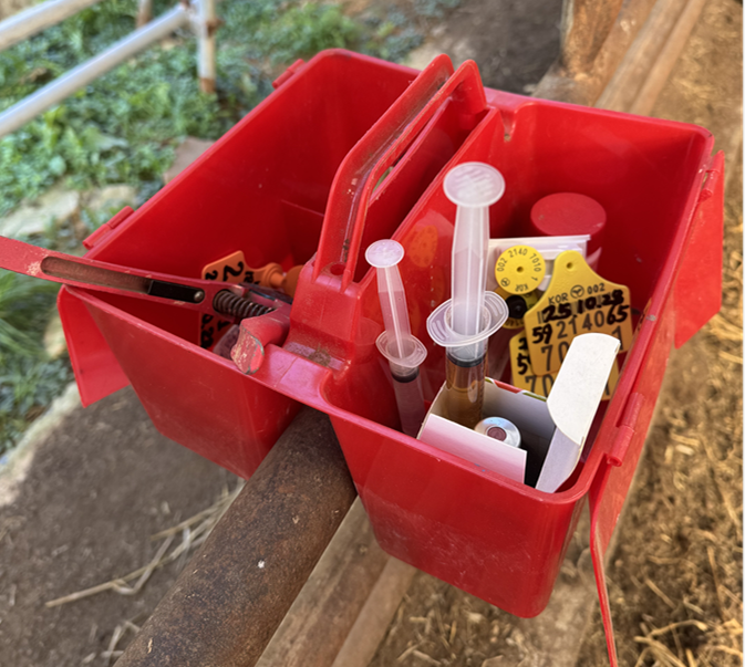 축사 송아지 약품상자